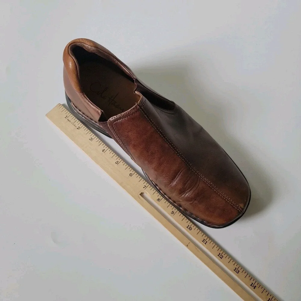 Cole Haan Zeno Slip On Driver Loafers 10M Brown Casual‎ Minimalist Preppy C07486